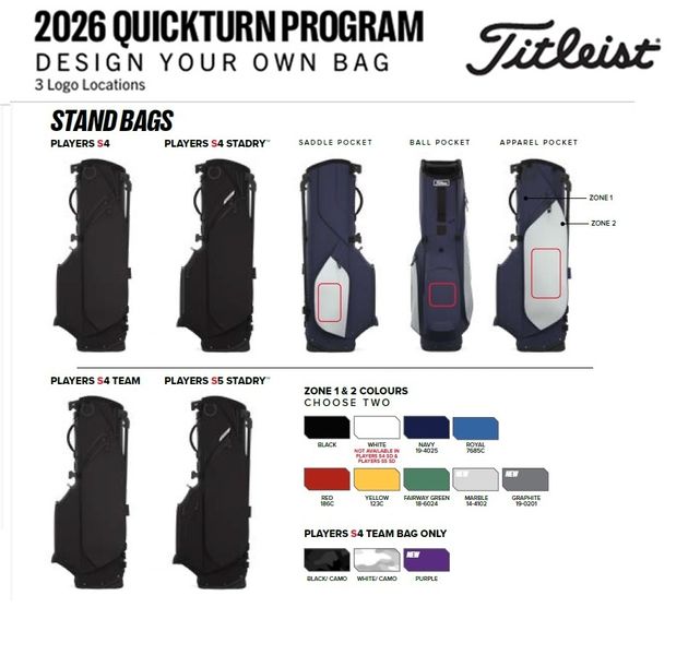 Titleist  Design Your Own Bag