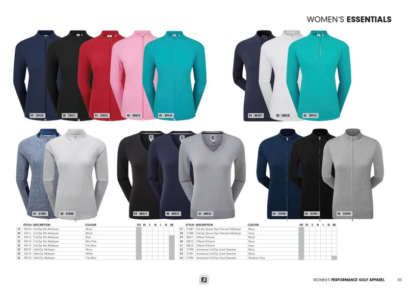 FootJoy  Full-Zip Space Dye Thermal Midlayer(D)